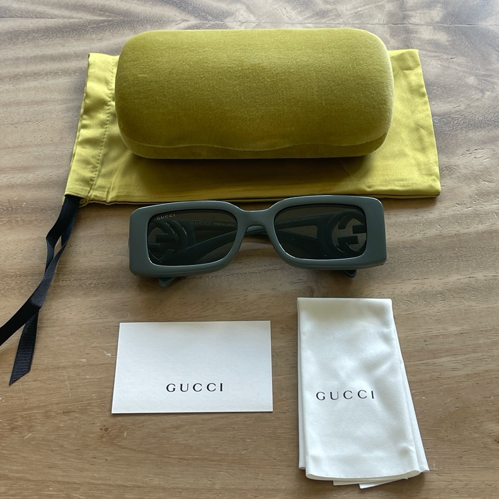 Gucci Rectangular Frame Sunglasses - image 1